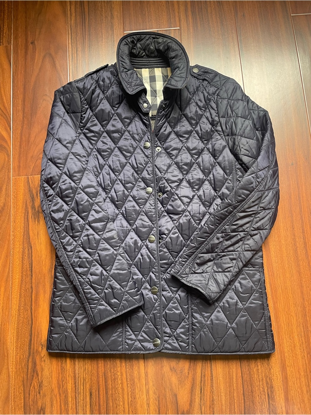 Burberry Girl’s 12Y Navy Quilted Jacket